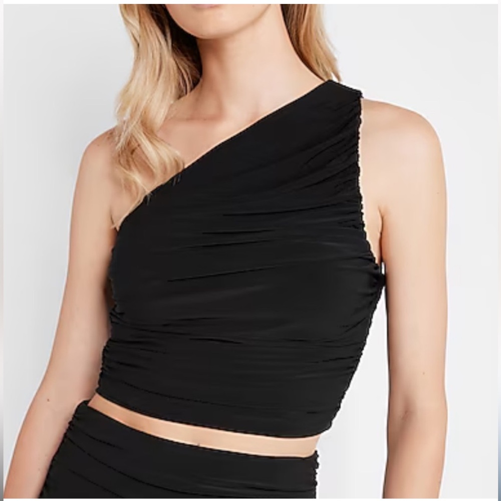 Express Ruched One Shoulder Top